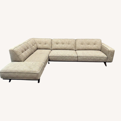 Used Modern Gray L-Shaped Sectional Sofa with Chaise for sale on AptDeco
