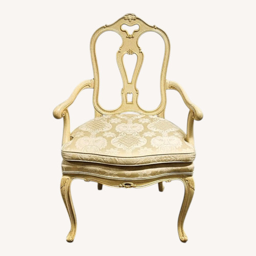 Used Vintage/Antique Finds Yellow Wood Armchair for sale on AptDeco