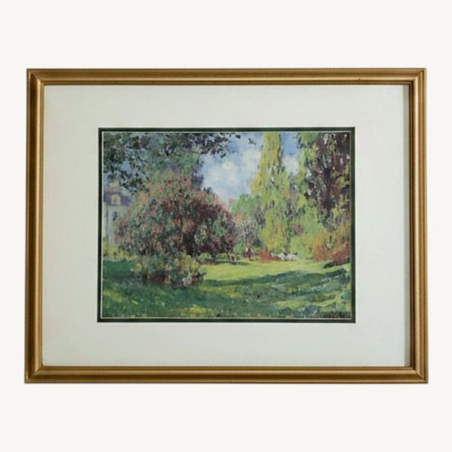 Used Matted &  Framed CLAUDE MONET The Park Monceau for sale on AptDeco
