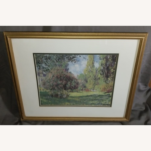 Used Matted &  Framed CLAUDE MONET The Park Monceau for sale on AptDeco