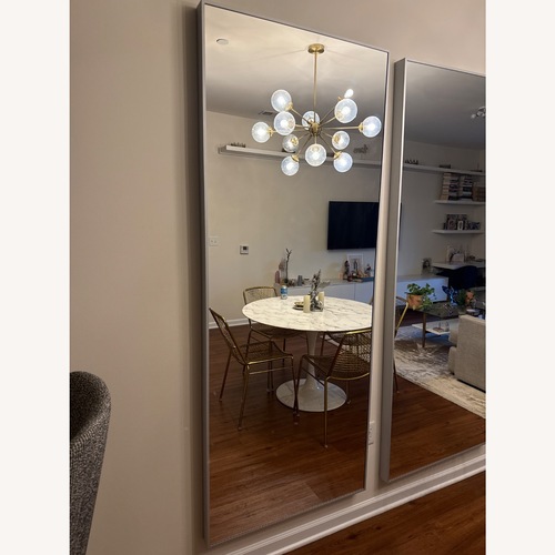 Used IKEA Hovet Light Gray Wall Mirror for sale on AptDeco