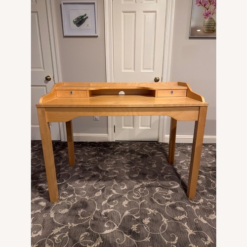 Used Vintage/Antique Finds Light Brown Wood Desk for sale on AptDeco