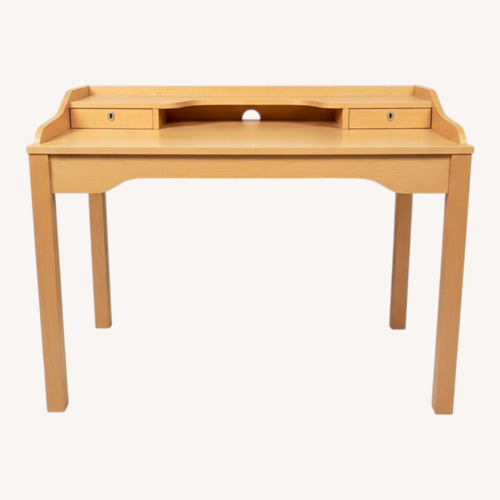 Used Vintage/Antique Finds Light Brown Wood Desk for sale on AptDeco