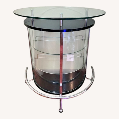 Used Transparent Glass Side Table for sale on AptDeco
