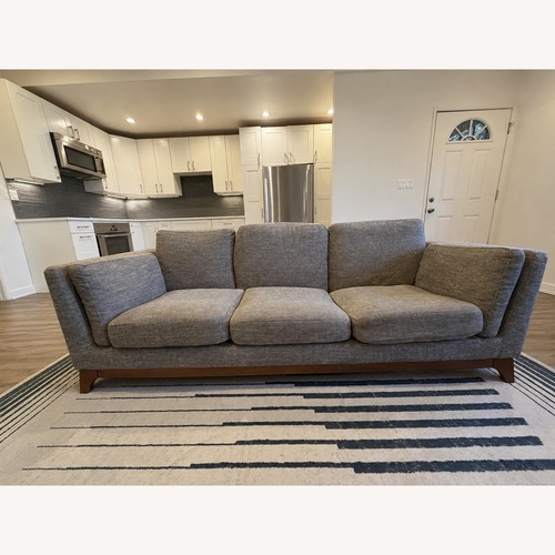 Used Article Ceni Dark Gray Fabric 3+ Seater Sofa for sale on AptDeco