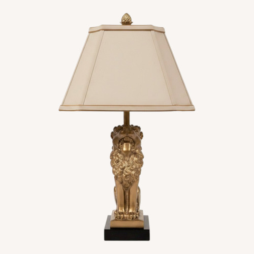 Used Gold Lion Table Lamps for sale on AptDeco