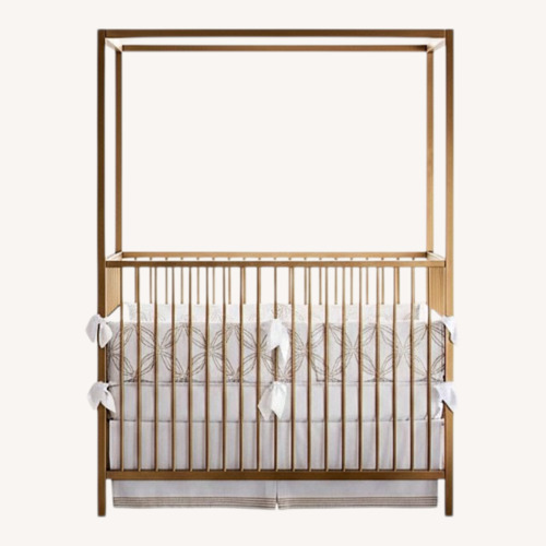 Used Restoration Hardware Lynd Gold Brass Crib for sale on AptDeco