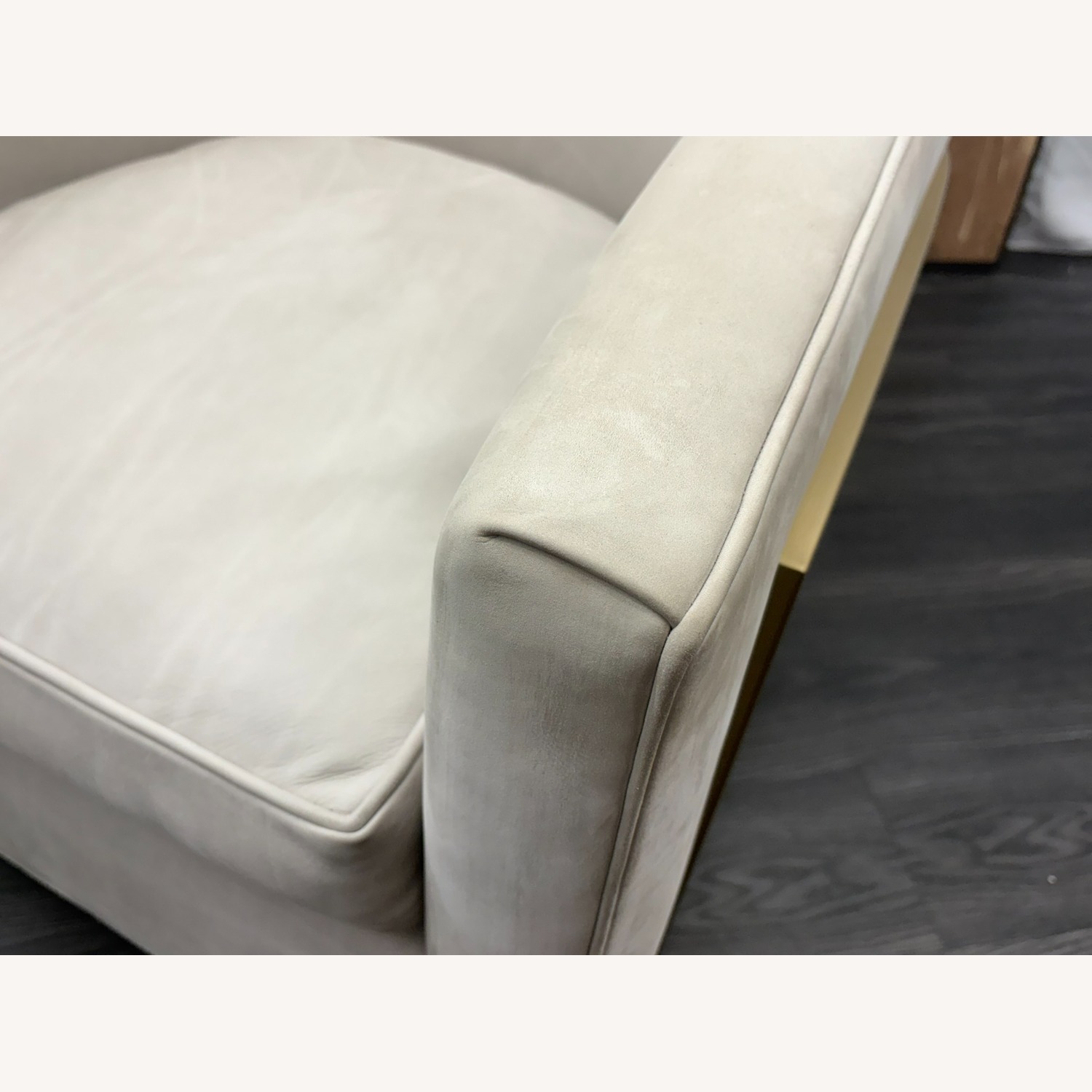 Restoration Hardware Reginald Swivel Chair - Italian Veneto Leather - image-11