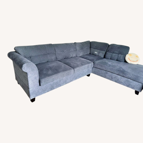 Used Light Gray 2 Piece Sectional for sale on AptDeco