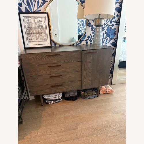 Used Room & Board Dark Gray Wood Sideboard for sale on AptDeco