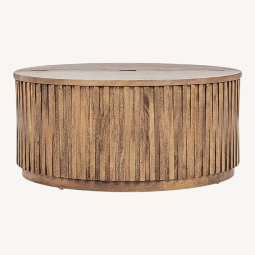 Used Pottery Barn Coloma Wood Coffee Table with Storage for sale on AptDeco
