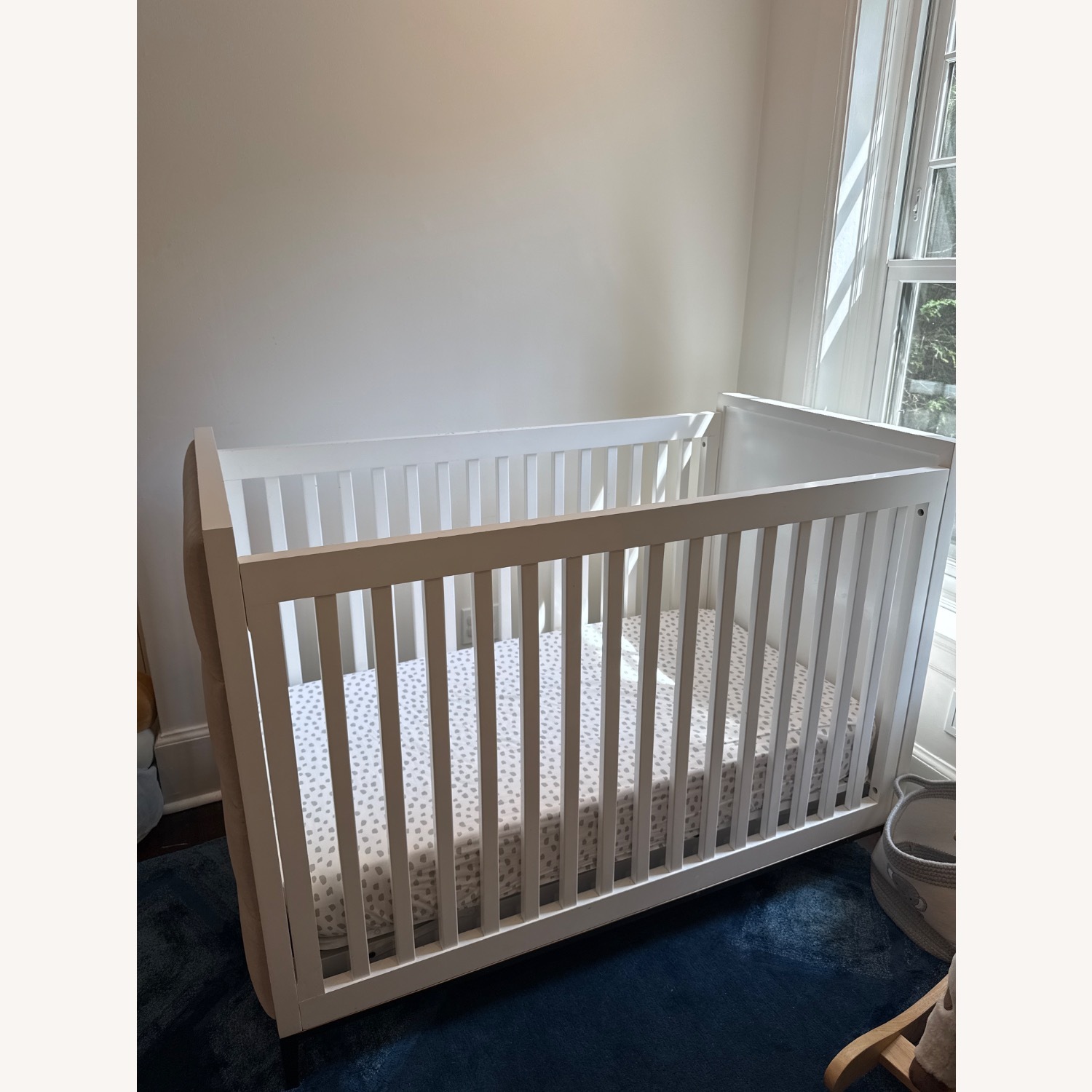 Restoration Hardware Baby & Child Loew White Wood Crib - image-3