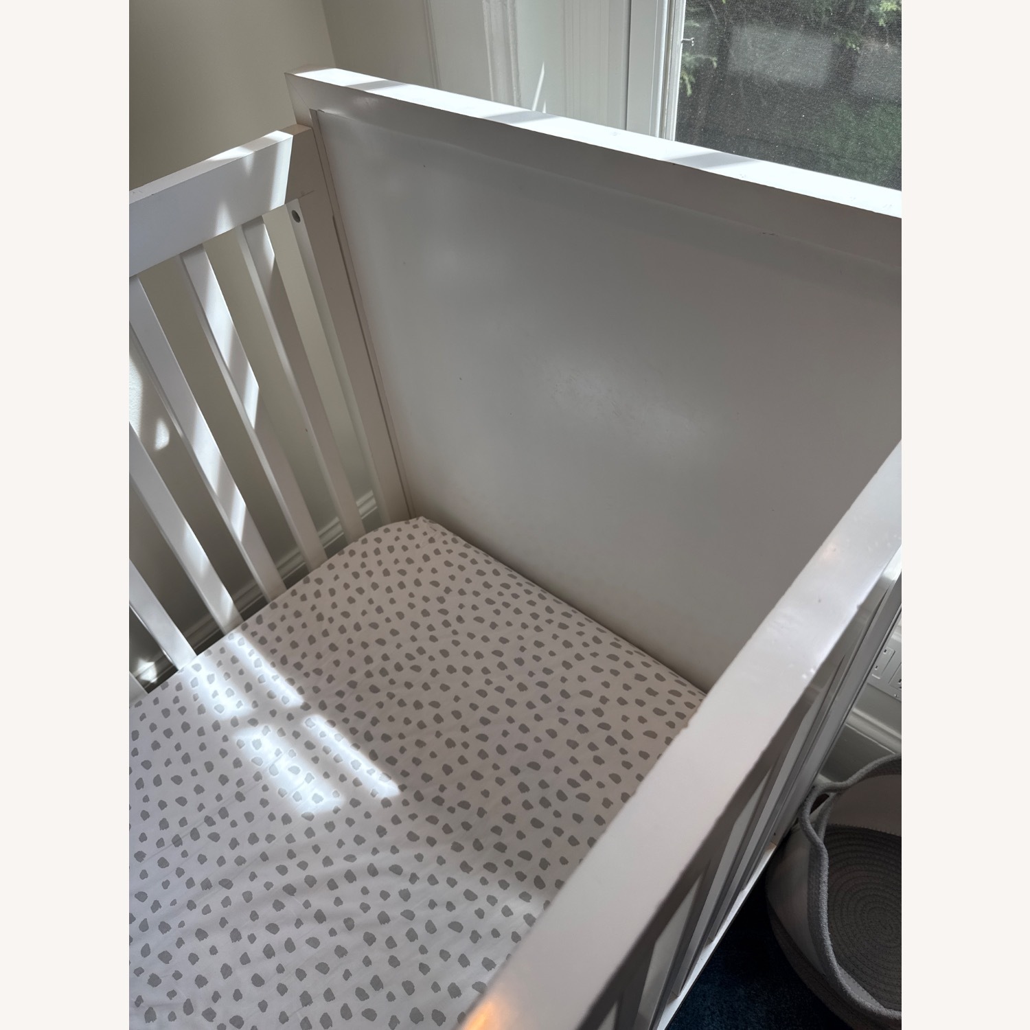 Restoration Hardware Baby & Child Loew White Wood Crib - image-9
