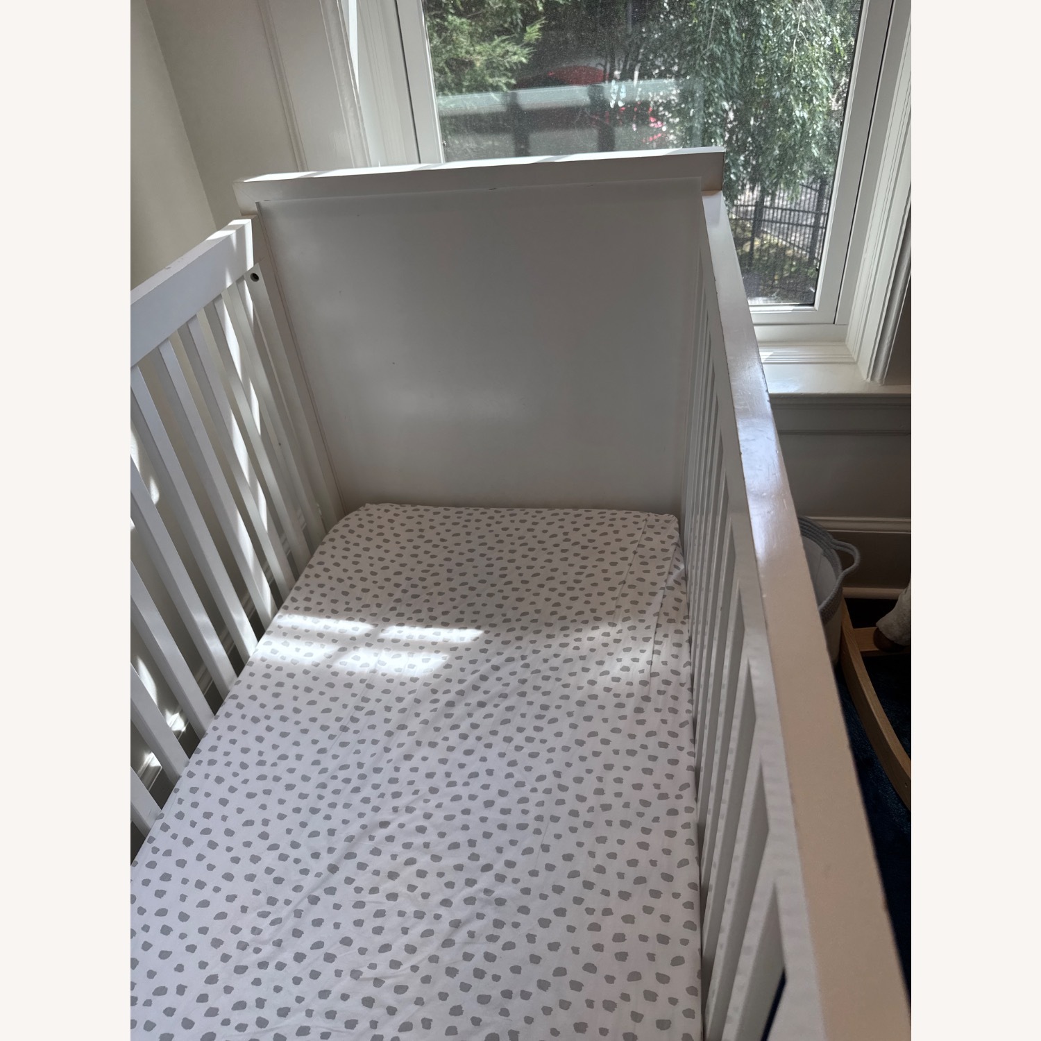 Restoration Hardware Baby & Child Loew White Wood Crib - image-5