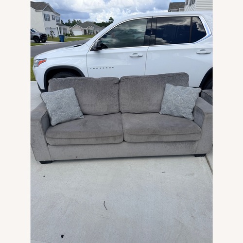Used Ashley Furniture Altari Light Gray Fabric 2 Seater Sofas for sale on AptDeco