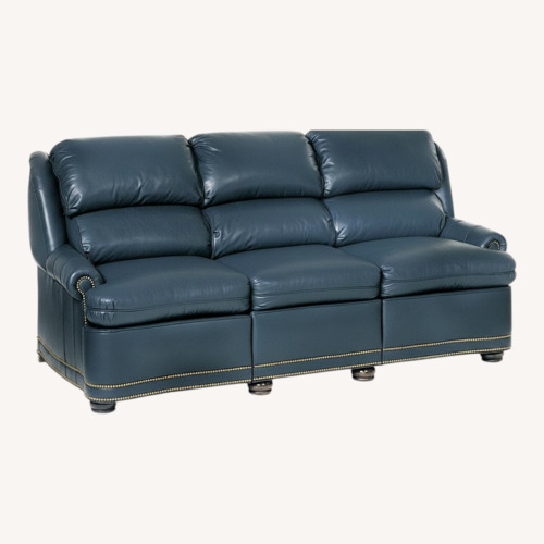 Used Hancock & Moore Green Leather 3+ Seater Sofa for sale on AptDeco