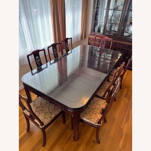 Used Chinese Antique Rosewood Dining Set for sale on AptDeco