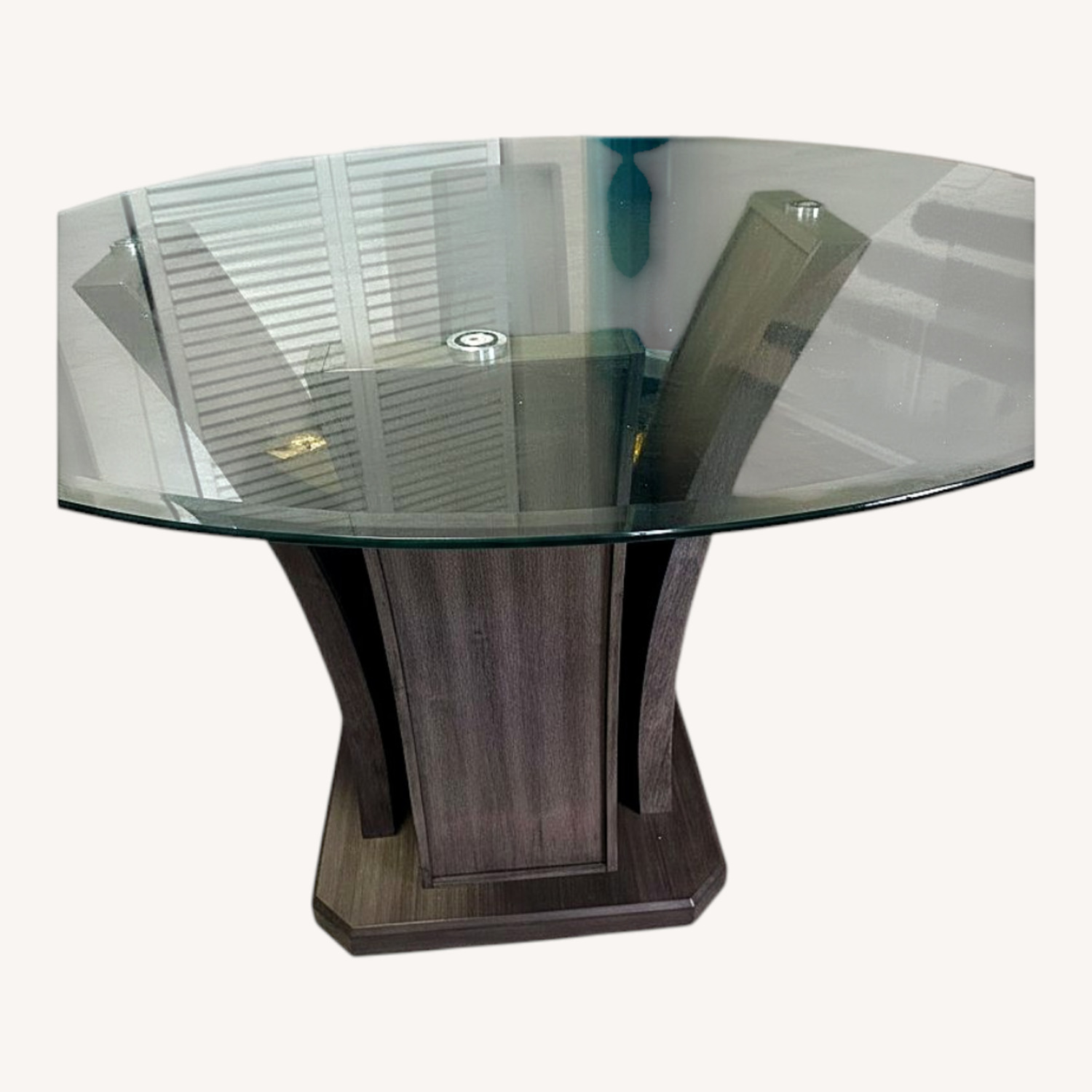 Transparent Glass Dining Table - image-0