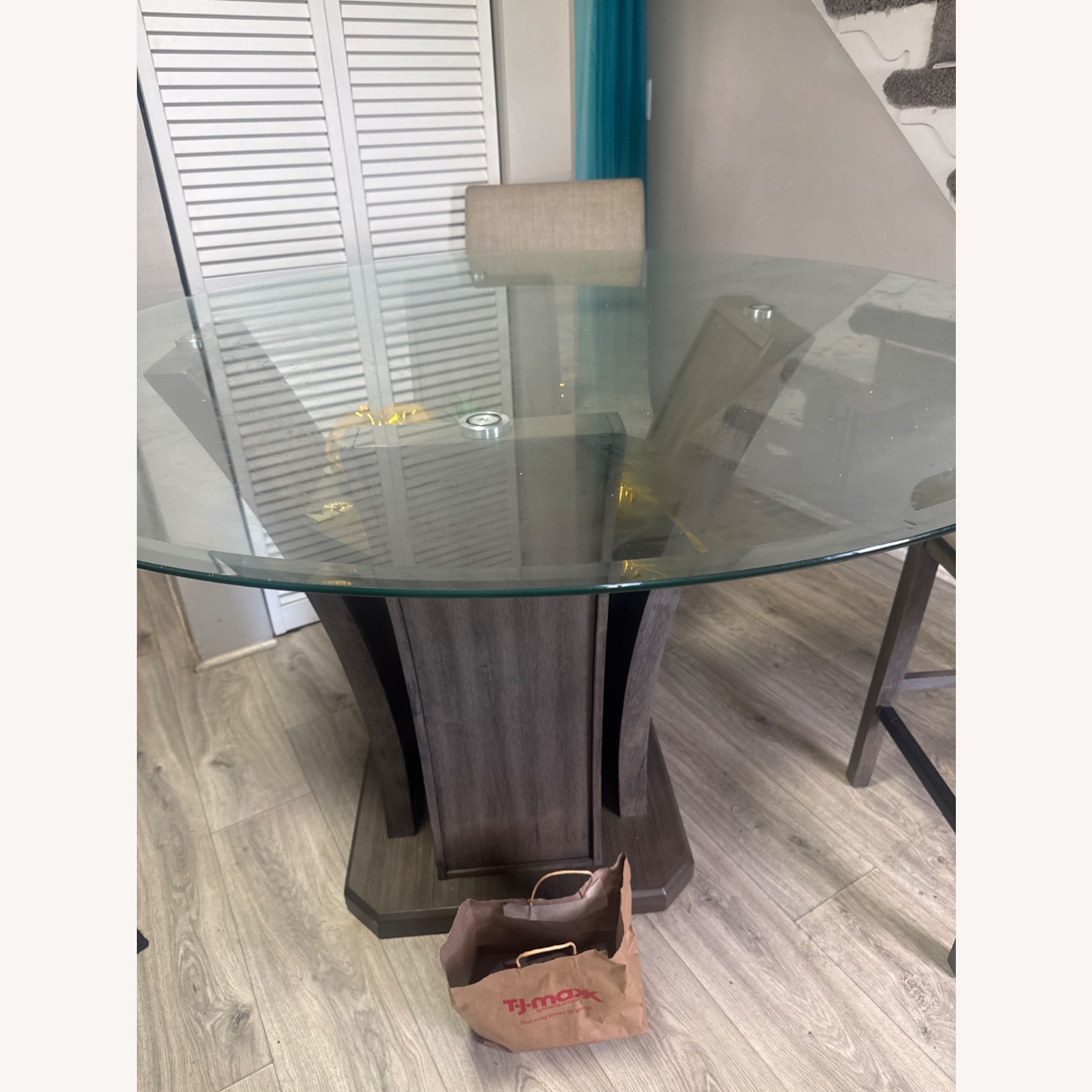 Transparent Glass Dining Table - image-2