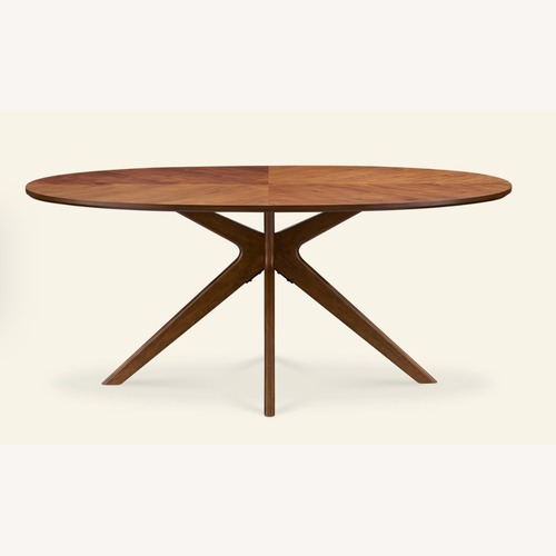 Used Castlery Brighton Dark Brown Wood Dining Table for sale on AptDeco