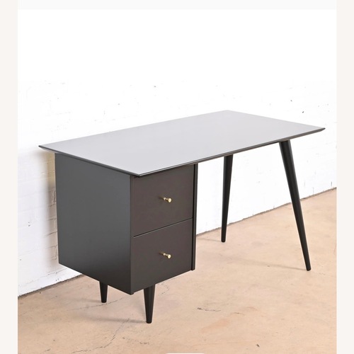 Used 1950’s Paul McCobb Desk in Black Lacquer  for sale on AptDeco