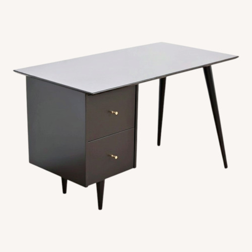 Used 1950’s Paul McCobb Desk in Black Lacquer  for sale on AptDeco