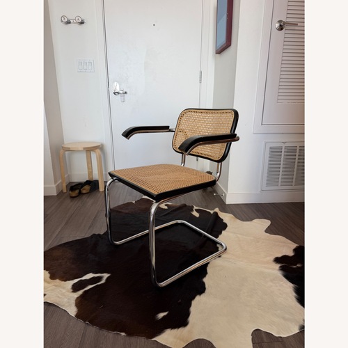 Used Knoll Cesca Chair by Marcel Bruer Black Rattan Armchair for sale on AptDeco