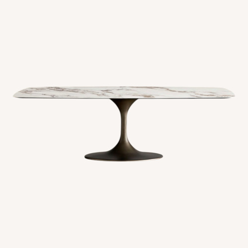 Used Arhaus Vincenza Porcelain Dining Table for sale on AptDeco