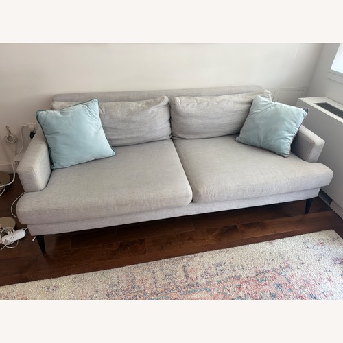 Used West Elm Andes Light Gray Fabric 2 Seater Sofa for sale on AptDeco