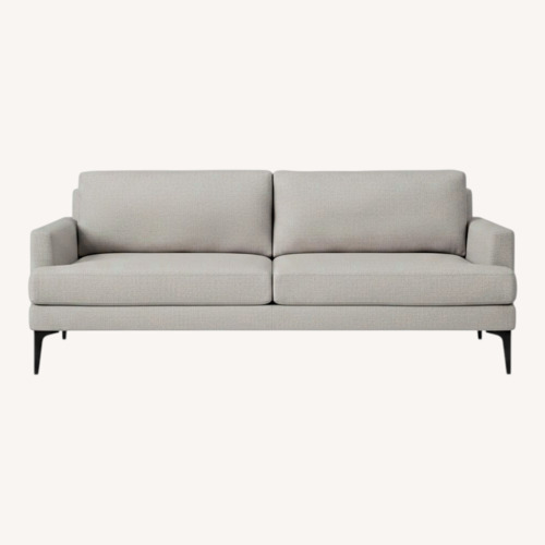 Used West Elm Andes Light Gray Fabric 2 Seater Sofa for sale on AptDeco