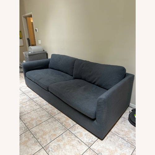 Used City Furniture Willow Blue Fabric 3+ Seater Sofa for sale on AptDeco