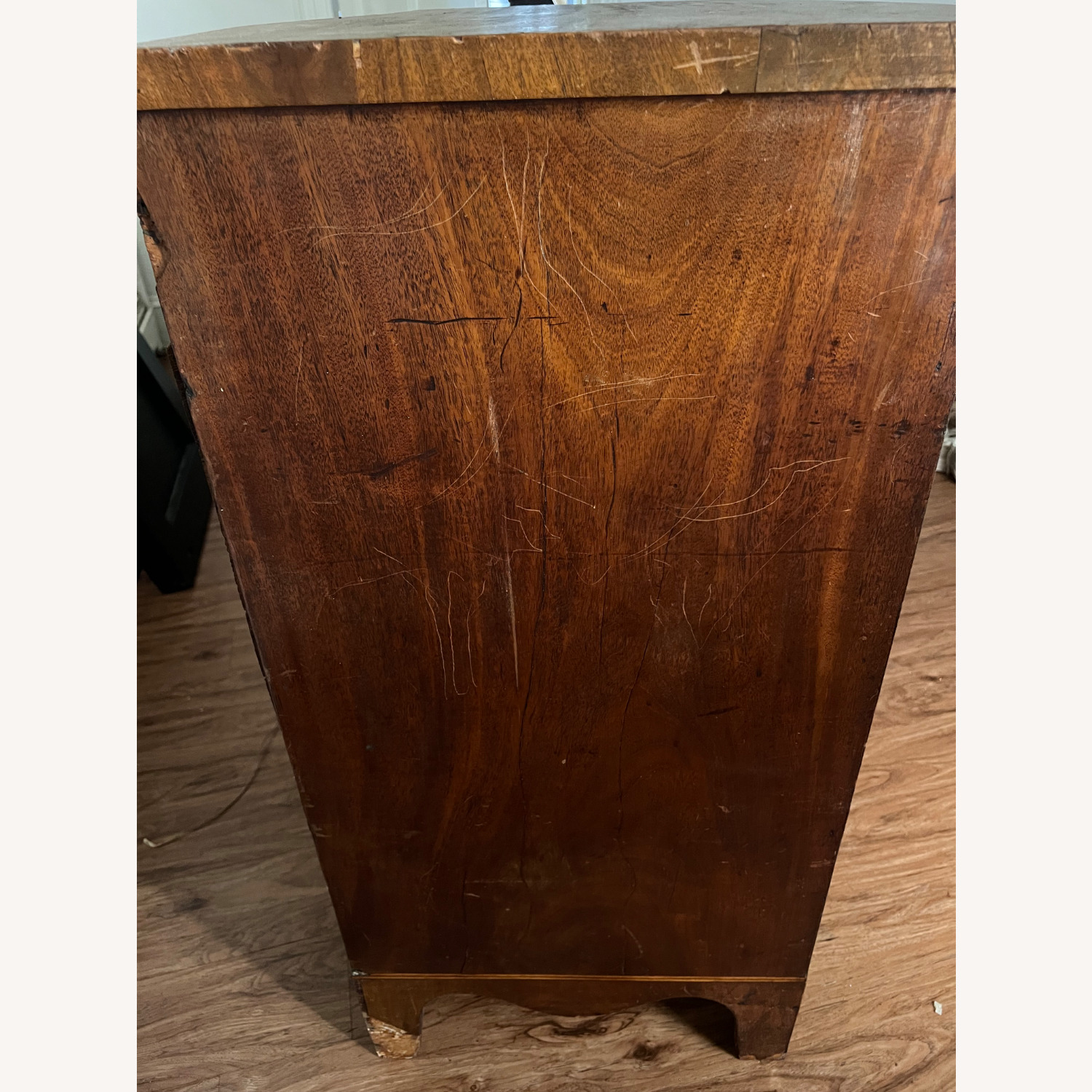 Vintage/Antique Dark Brown Wood Dresser - image-4