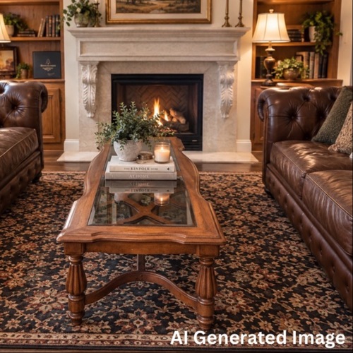 Used Vintage/Antique Finds Dark Brown Coffee Table for sale on AptDeco