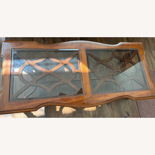 Used Vintage/Antique Finds Dark Brown Coffee Table for sale on AptDeco