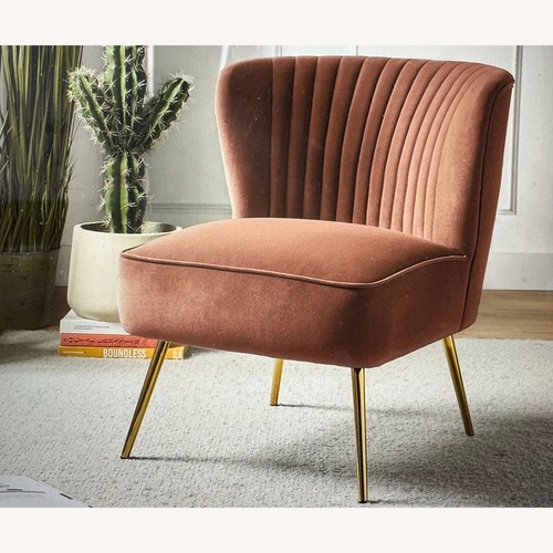 Used Velvet Accent Chair for sale on AptDeco