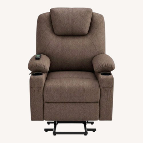 Used Dark Brown Fabric Recliner for sale on AptDeco