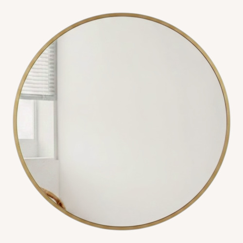 Used Wayfair Gold Glass Wall Mirror for sale on AptDeco