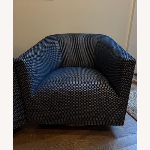 Used Mitchell Gold + Bob Williams Blue Swivel Chairs for sale on AptDeco