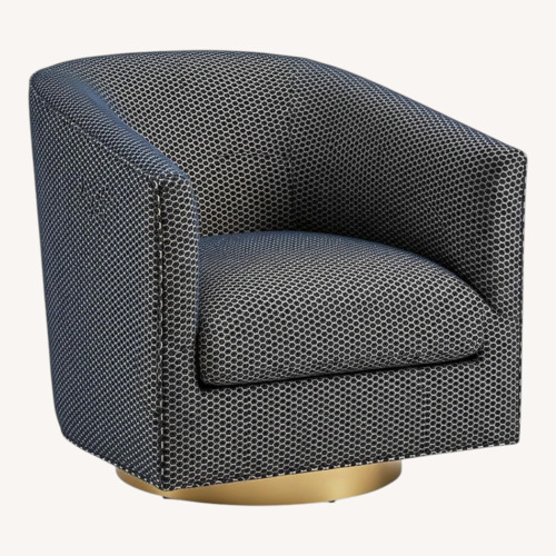 Used Mitchell Gold + Bob Williams Blue Swivel Chairs for sale on AptDeco