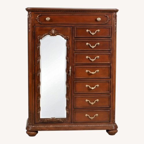 Used Jessica Mcclintock Dark Brown Wood Dresser for sale on AptDeco