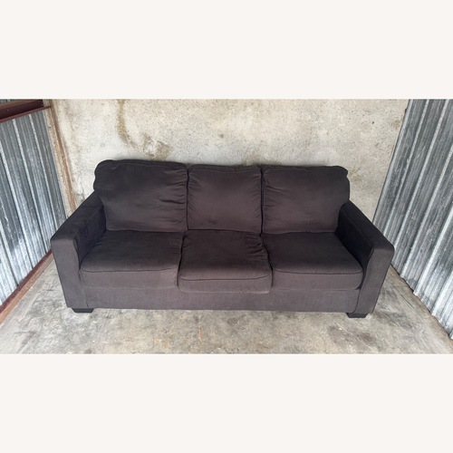 Used Ashley Furniture Dark Brown Wood 3+ Seater Sofa for sale on AptDeco