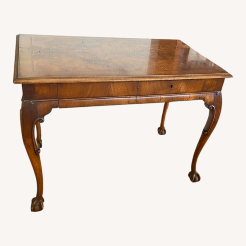 Used Vintage/Antique Dark Brown Wood Side Table for sale on AptDeco