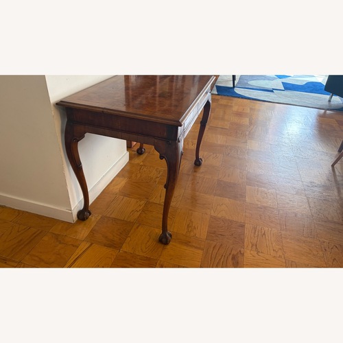 Used Vintage/Antique Dark Brown Wood Side Table for sale on AptDeco