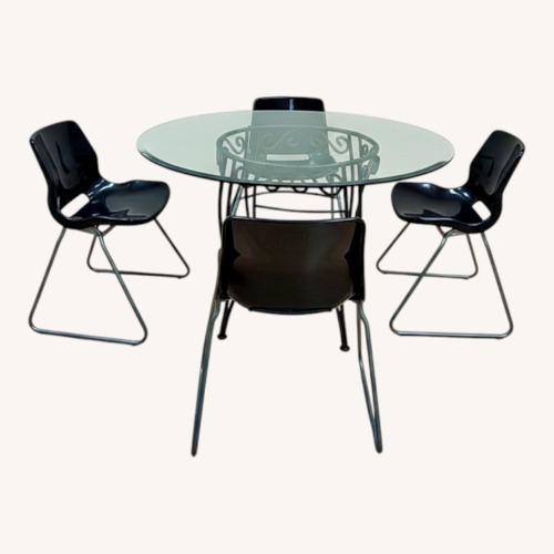 Used Glass Dining Table With Chairs for sale on AptDeco