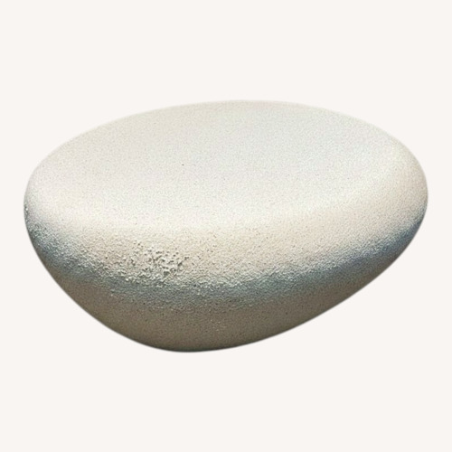Used Pebble Shaped Textured Fiberglass Coffee Table for sale on AptDeco