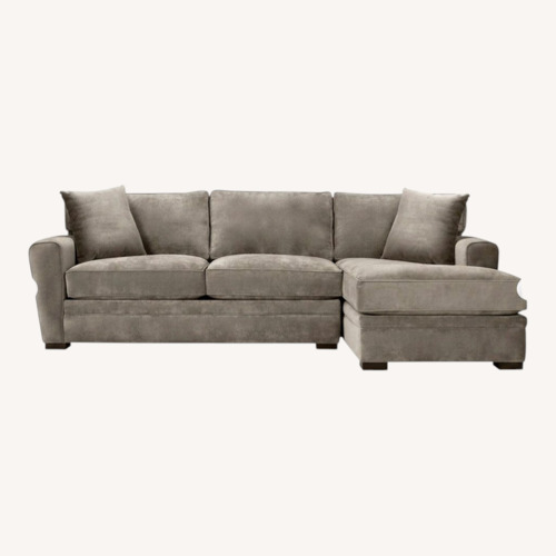 Used Raymour & Flanigan Sleeper Sectional & Ottoman for sale on AptDeco