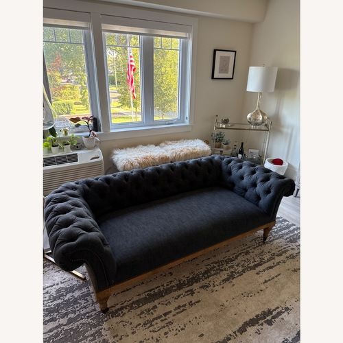 Used Restoration Hardware Dark Grey Chesterfield Sofa for sale on AptDeco