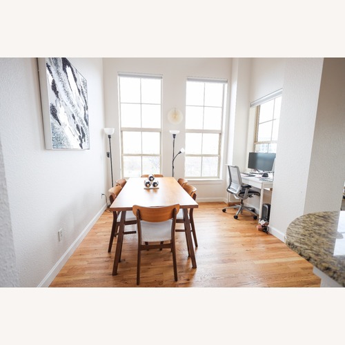 Used Idalia Mid-Century Modern 7 Piece Dining Set for sale on AptDeco