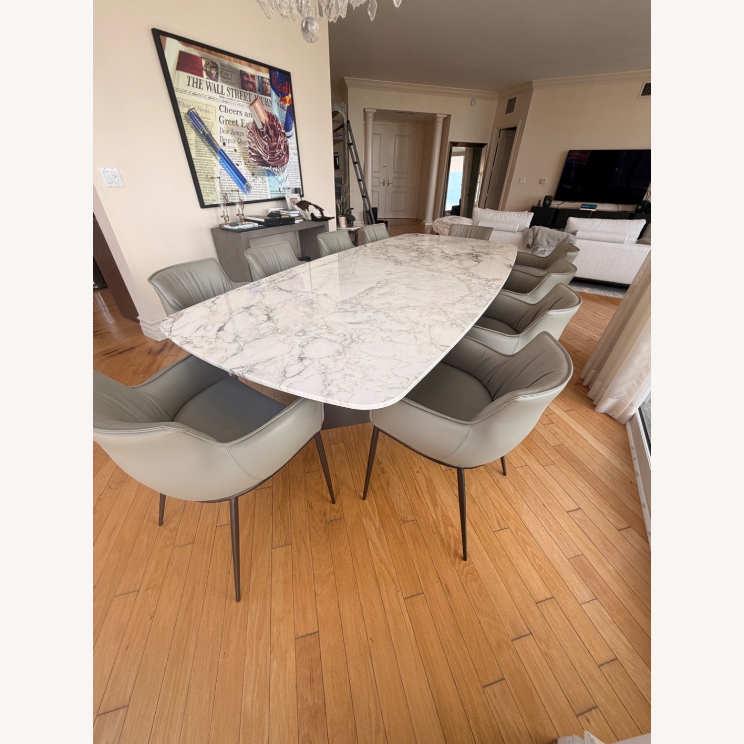 Minotti Light Gray Dining Set - image-4