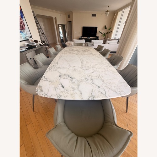 Used Minotti Light Gray Dining Set for sale on AptDeco